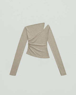 ONE SHOULDER DRAPE TOPS