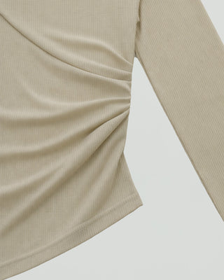 ONE SHOULDER DRAPE TOPS