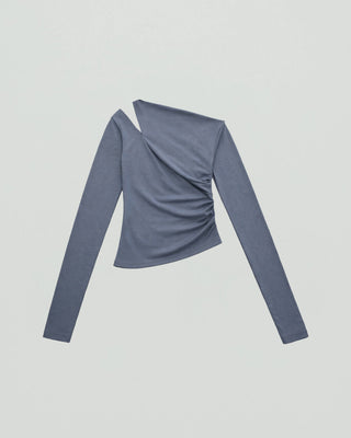 ONE SHOULDER DRAPE TOPS