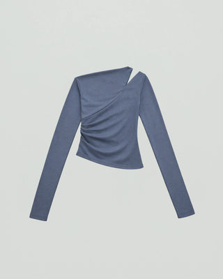 ONE SHOULDER DRAPE TOPS