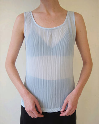 SOFT PLEATS SHEER TANK