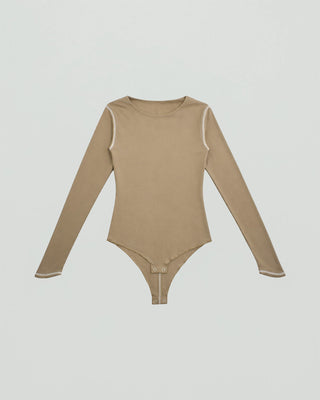 CONTRAST STITCH BODY SUIT