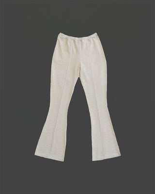 LACE TEXTURE FLARE PANTS