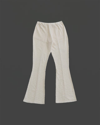 LACE TEXTURE FLARE PANTS