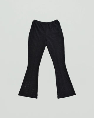 LACE TEXTURE FLARE PANTS