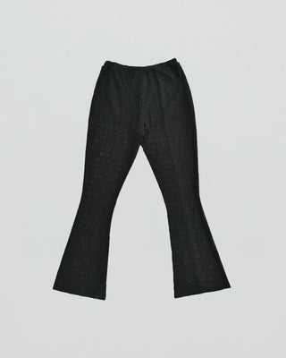 LACE TEXTURE FLARE PANTS