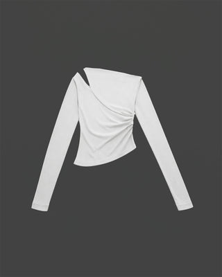 ONE SHOULDER DRAPE TOPS