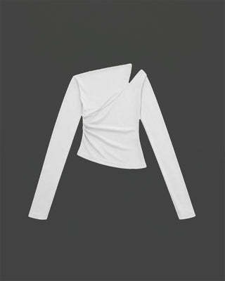 ONE SHOULDER DRAPE TOPS