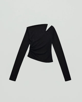 ONE SHOULDER DRAPE TOPS