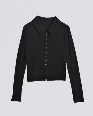 SLIM COLLAR CARDIGAN