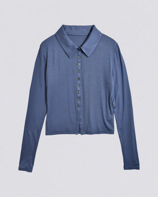 SLIM COLLAR CARDIGAN