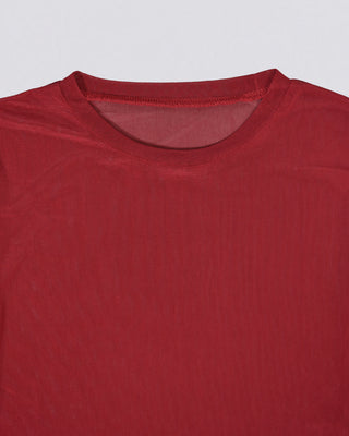 SHEER STRETCH TULLE TOPS