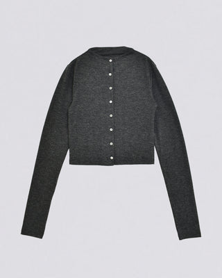 SMOOTH STAND NECK CARDIGAN