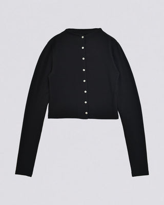 SMOOTH STAND NECK CARDIGAN