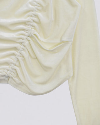 VELOR SLIT GATHER TOPS