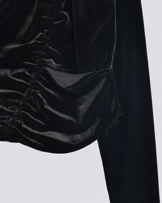 VELOR SLIT GATHER TOPS