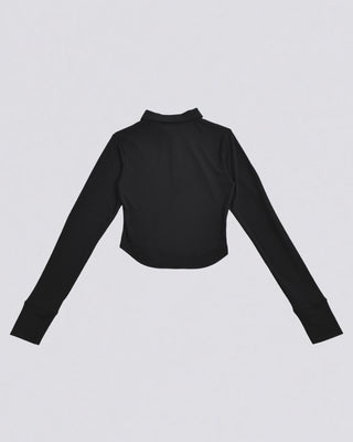 SLUB POLO COLLAR TOPS