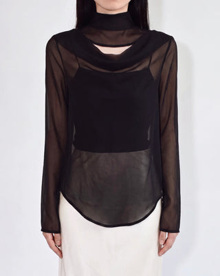 FLUID SHEER MOCKNECK TOPS