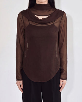 FLUID SHEER MOCKNECK TOPS