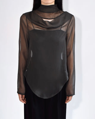 FLUID SHEER MOCKNECK TOPS