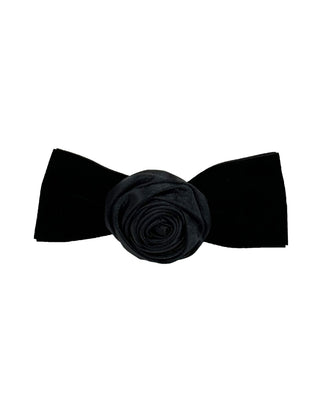 ROSE RIBBON BARRETTE