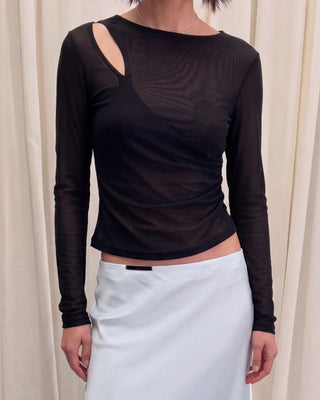ONE SHOULDER DRAPE TOPS