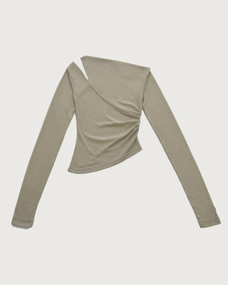 ONE SHOULDER DRAPE TOPS