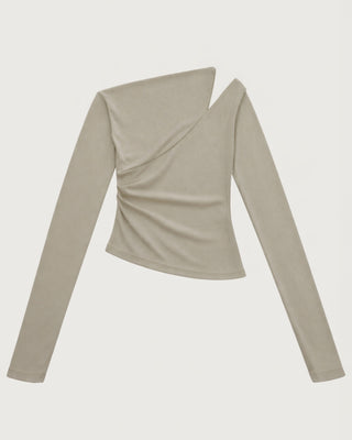 ONE SHOULDER DRAPE TOPS