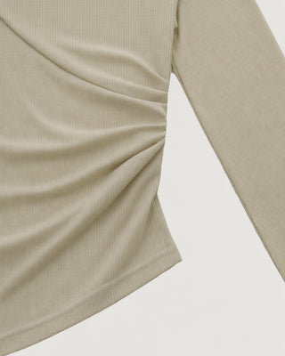 ONE SHOULDER DRAPE TOPS