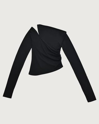 ONE SHOULDER DRAPE TOPS