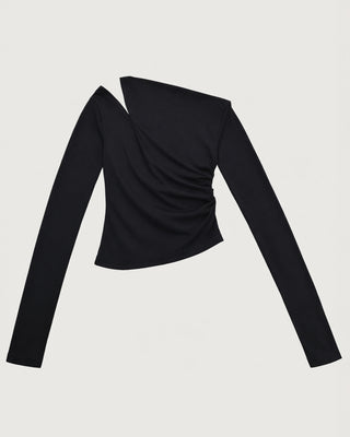 ONE SHOULDER DRAPE TOPS