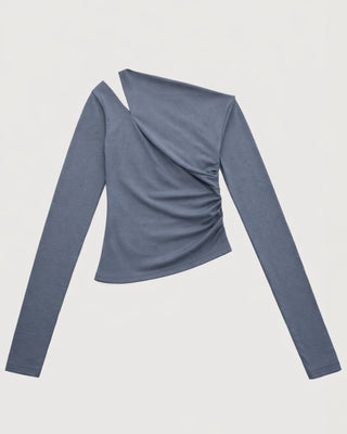 ONE SHOULDER DRAPE TOPS
