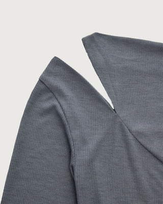 ONE SHOULDER DRAPE TOPS