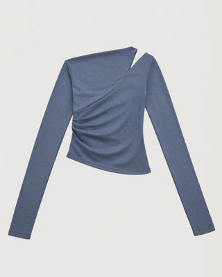ONE SHOULDER DRAPE TOPS