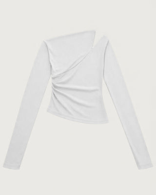 ONE SHOULDER DRAPE TOPS