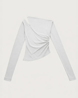 ONE SHOULDER DRAPE TOPS