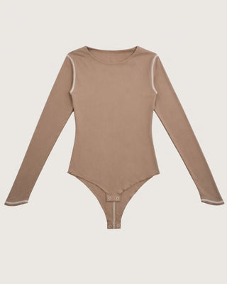 CONTRAST STITCH BODY SUIT