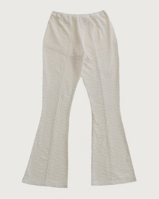 LACE TEXTURE FLARE PANTS