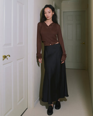 LAYERED SHEER CROSS CARDIGAN