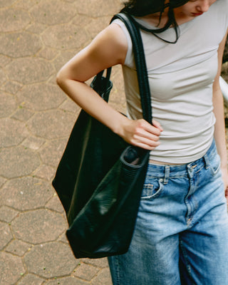 FAUX LEATHER VOYAGE BAG