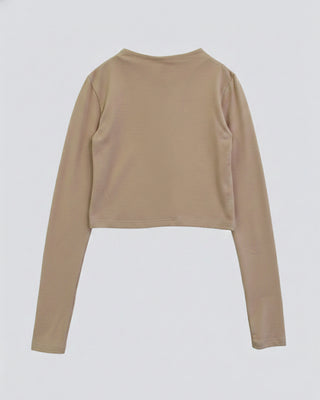 SMOOTH STAND NECK CARDIGAN