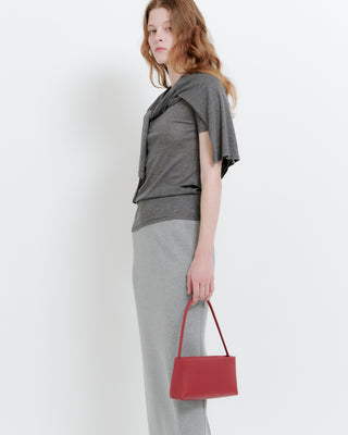 2WAY LEATHER SQUARE BAG