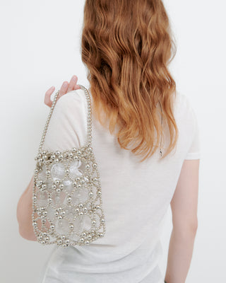 SILVER BALL BEADS BAG