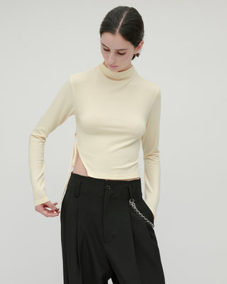 SMOOTH SIDE SLIT TOPS