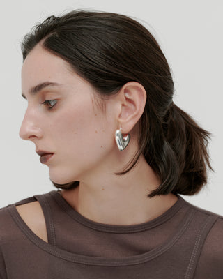 ROUND HEART HOOP PIERCE