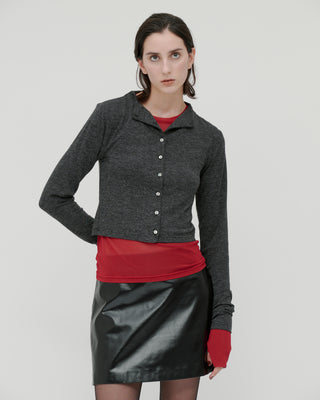 SHEER STRETCH TULLE TOPS