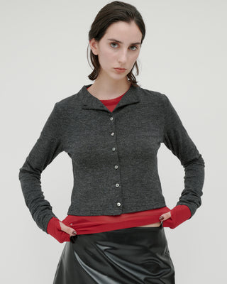 SHEER STRETCH TULLE TOPS