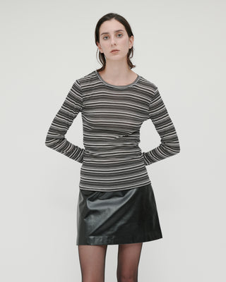 LEATHER MINI SKIRT