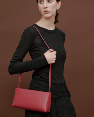 2WAY LEATHER SQUARE BAG