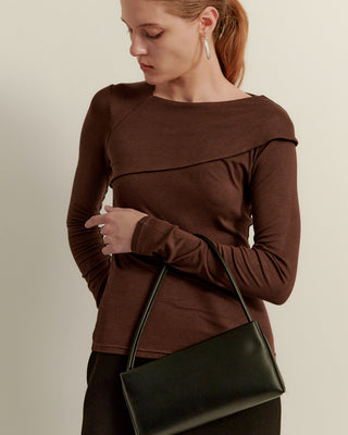 2WAY LEATHER SQUARE BAG